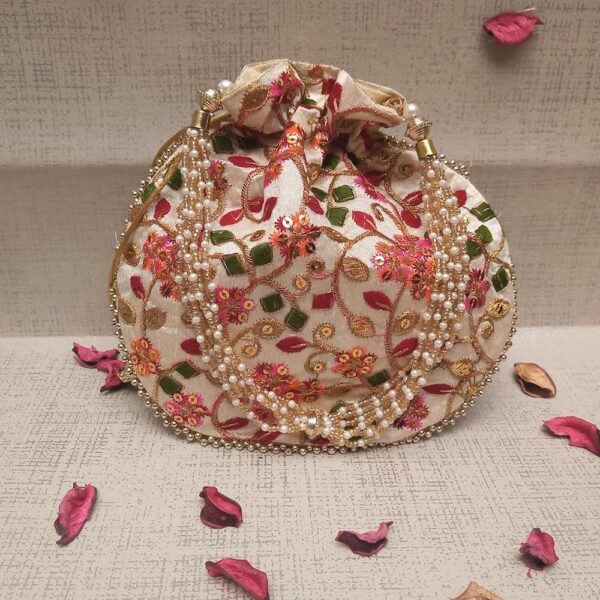 Beautifull Embroidery Designer | Wristlets Ethnic Potli for Women's - Image 2