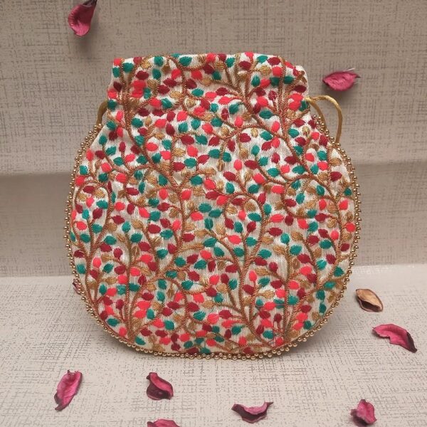 Heavy Embroidery Designer | Wristlets Ethnic Potli for Women's - Image 2