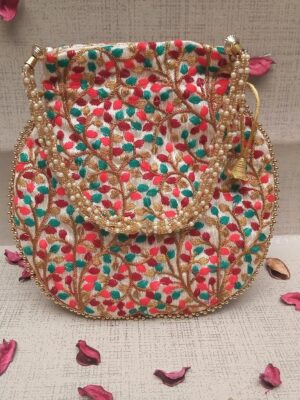 Heavy Embroidery Designer | Wristlets Ethnic Potli for Women’s