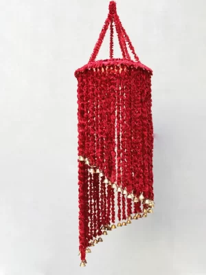 Red Woolen Soft and Attractive Hanging Jhumar