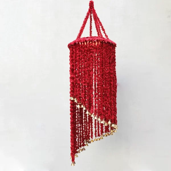 Red Woolen Soft and Attractive Hanging Jhumar
