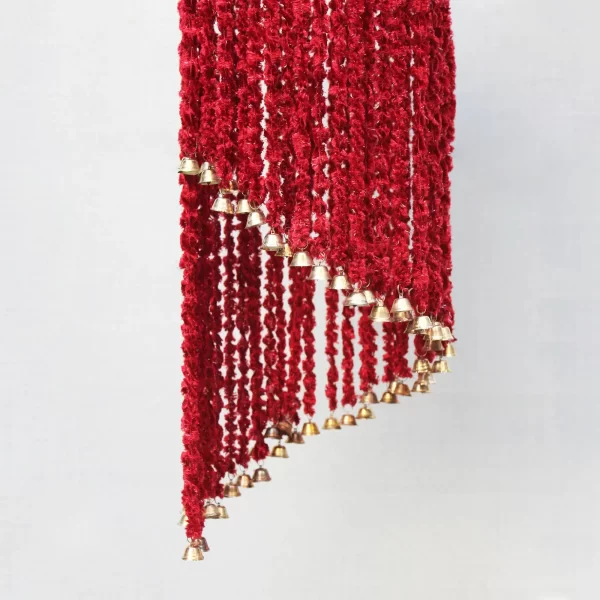 Red Woolen Soft and Attractive Hanging Jhumar - Image 4