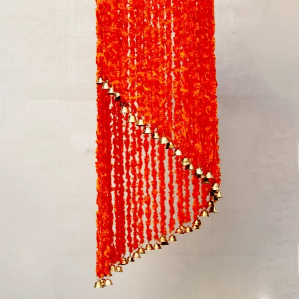Orange Woolen Soft and Attractive Hanging Jhumar - Image 4