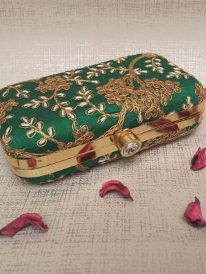 Green Color Clutch for Women & Girls