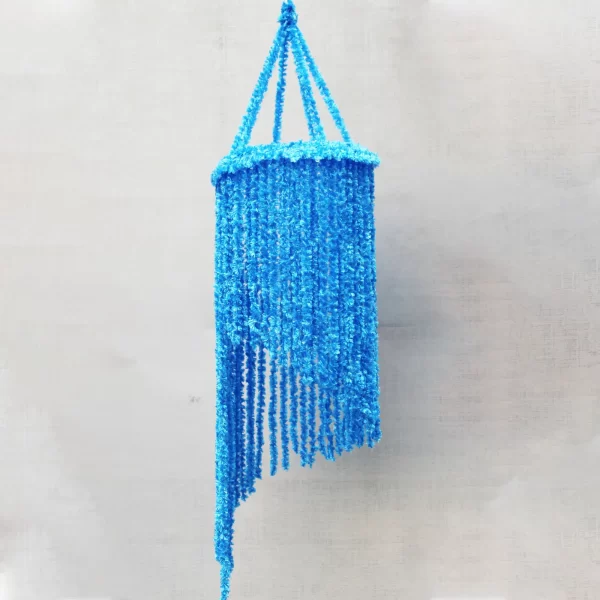 Woolen Soft and Hanging Jhumar Blue - Image 3