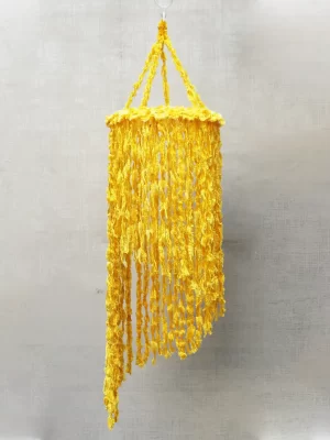 Woolen Soft and Hanging Jhumar Yellow, Diwali Jhumar