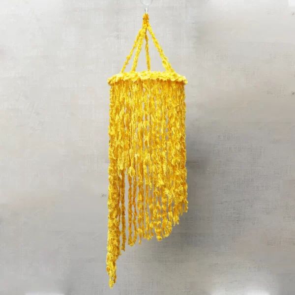 Woolen Soft and Hanging Jhumar Yellow, Diwali Jhumar