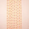 Bright Orange Wool Latkans for Home Decor Front Door Diwali Wedding, Pom-Pom Hangings with Silver Ghanti