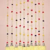 Gajra Shade Woolen Latkan for Home Decor, Pom-Pom Hangings with Silver Ghanti - Image 3