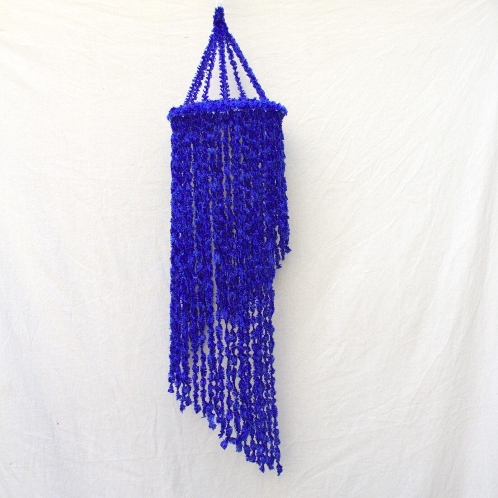 Woolen Soft and Hanging Jhumar Blue Color