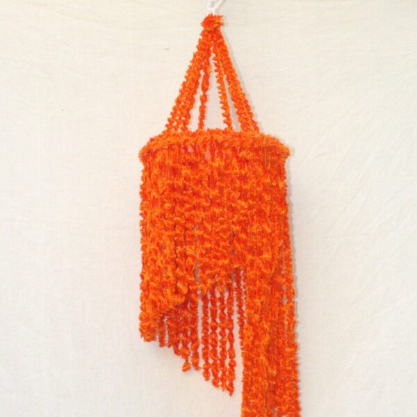 Woolen Soft and Hanging Jhumar Orange Color - Image 2
