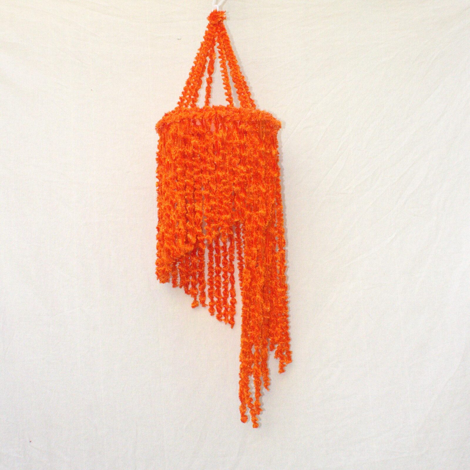Woolen Soft and Hanging Jhumar Orange Color