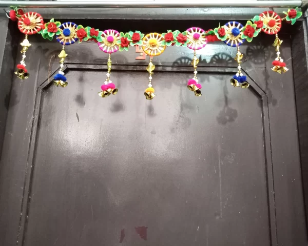 Bright Ring Elephant Traditional Toran for Entrance Door Hanging for Diwali | Toran for Door, Traditional Toran for Door, 40"inch Length