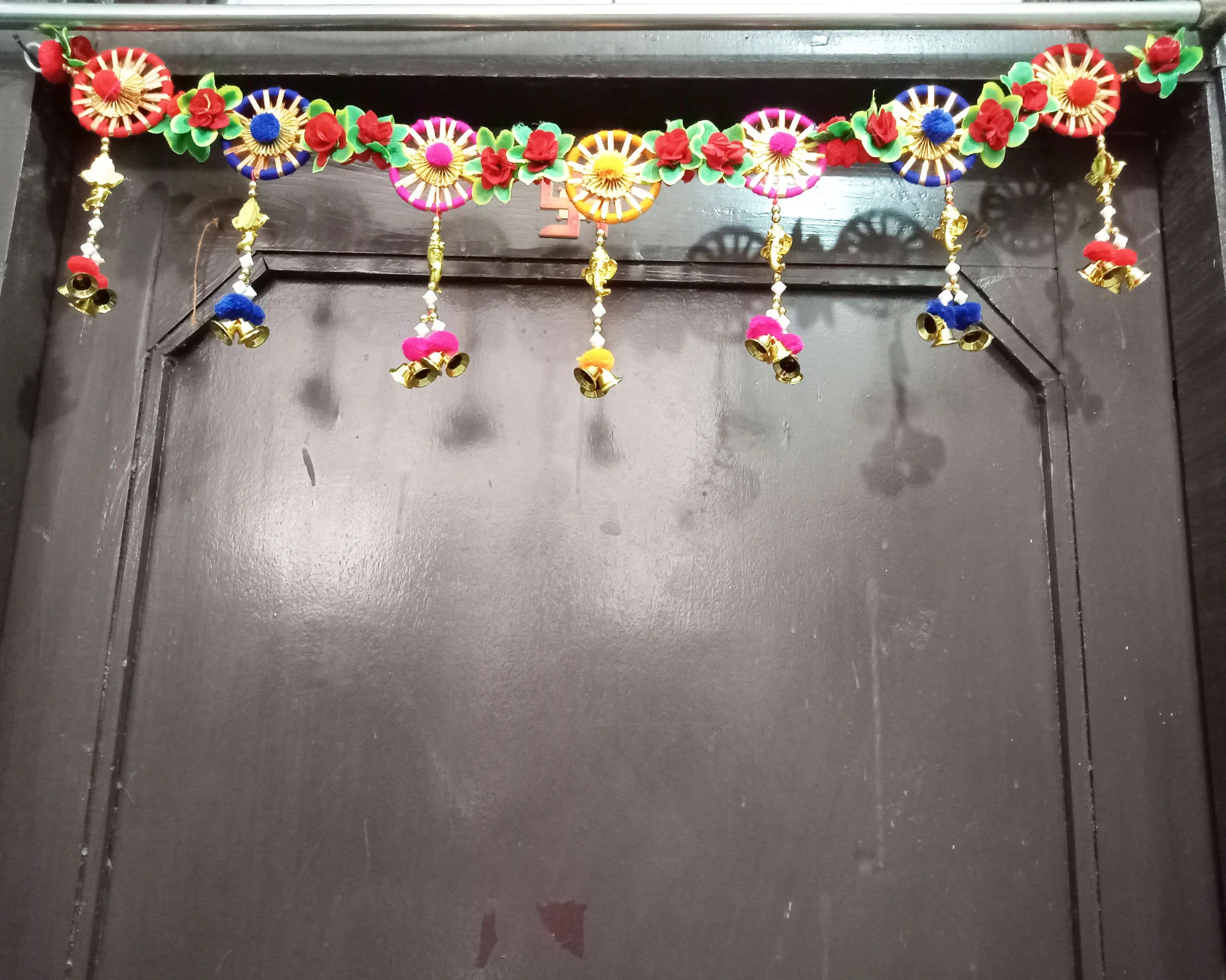 Bright Ring Elephant Traditional Toran for Entrance Door Hanging for Diwali | Toran for Door, Traditional Toran for Door, 40″inch Length