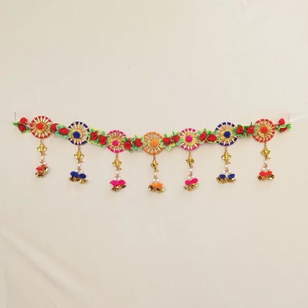Bright Ring Elephant Traditional Toran for Entrance Door Hanging for Diwali | Toran for Door, Traditional Toran for Door, 40"inch Length - Image 2