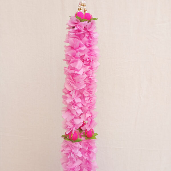 Traditional Design Pink Flower Latkan For Diwali Decoration , Home Entrance - Image 2