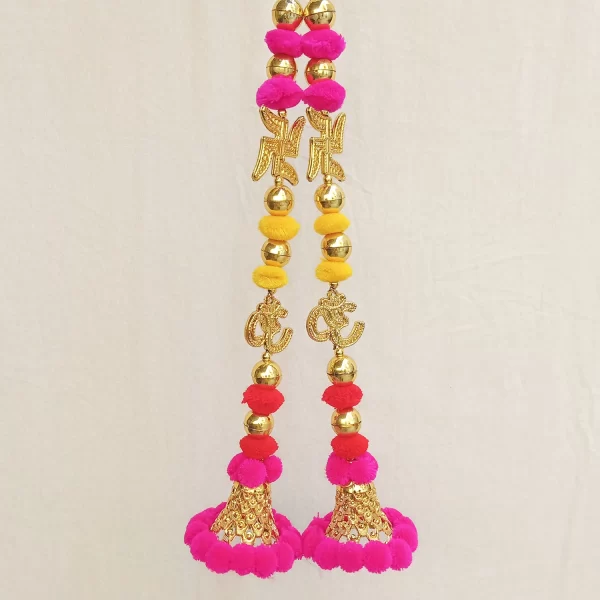 Traditional Design Multi Color Latkan For Diwali Decoration & Home Entrance - Image 2