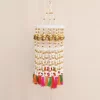 Beautiful White & Golden Beads Jhumar for Diwali Decor