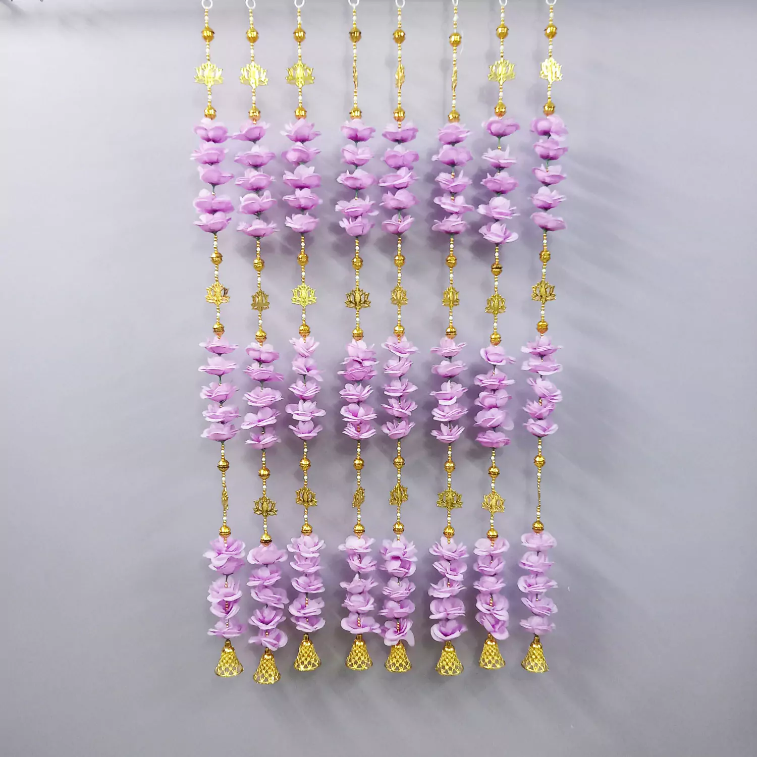 Beautiful Light Violet Flower Door Hanging For Diwali Decoration