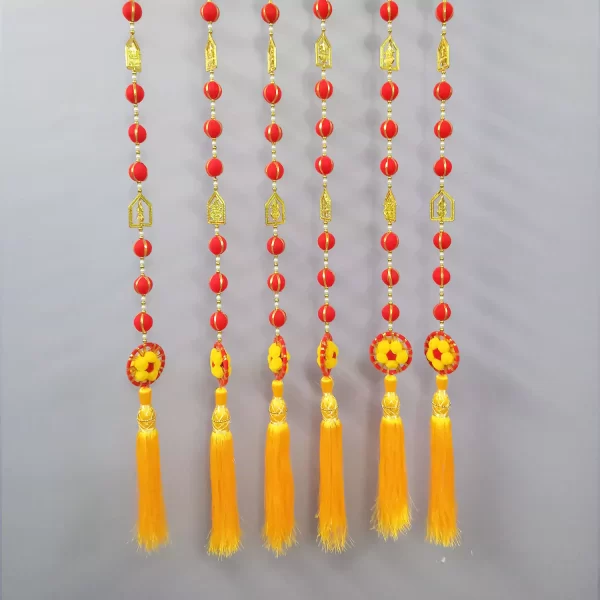 Traditional Design Red Balls Latkan For Diwali Decoration , Home entrance - Image 2