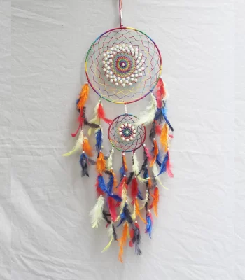 Two-Ring-Dream-Catcher-for-Good-Dreams-and-Positive-Energy-Decorative-Showpiece