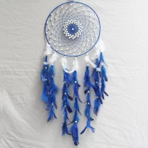 Ocean-Blue-White-Dream-Catcher-For-Wall-Hanging