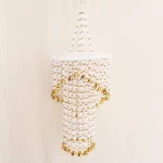 Beautiful-White-Golden-Beads-three-layer-Jhumar-for-Diwali-Decor