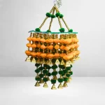 orange-green-pom-pom-beaded