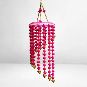 pink-pom-pom-and-beaded-handmade-jhumar