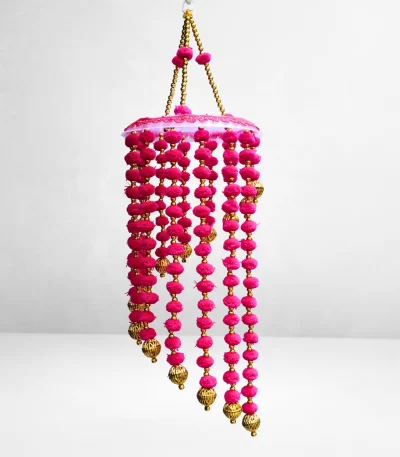 pink-pom-pom-and-beaded-handmade-jhumar