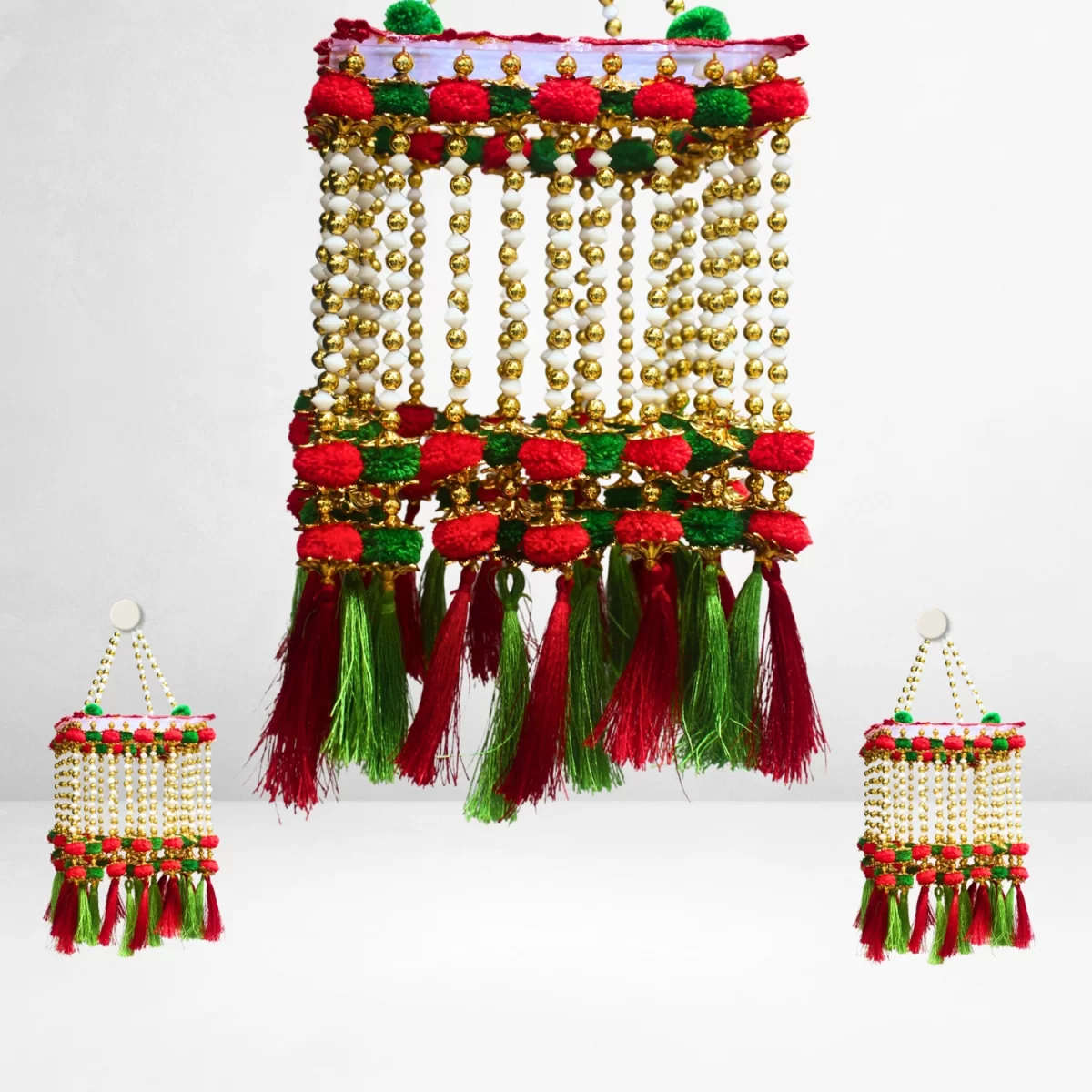red-green-tassel-beaded-jhumar
