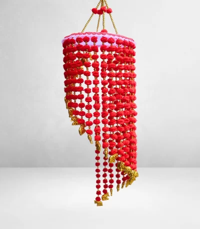 red-pom-pom-golden-beads-jhumar