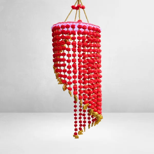 red-pom-pom-golden-beads-jhumar