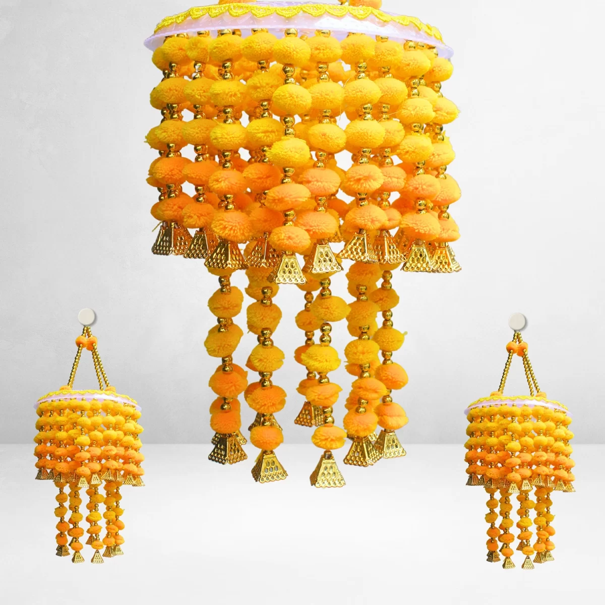 yellow-orange-pom-pom-jhumar