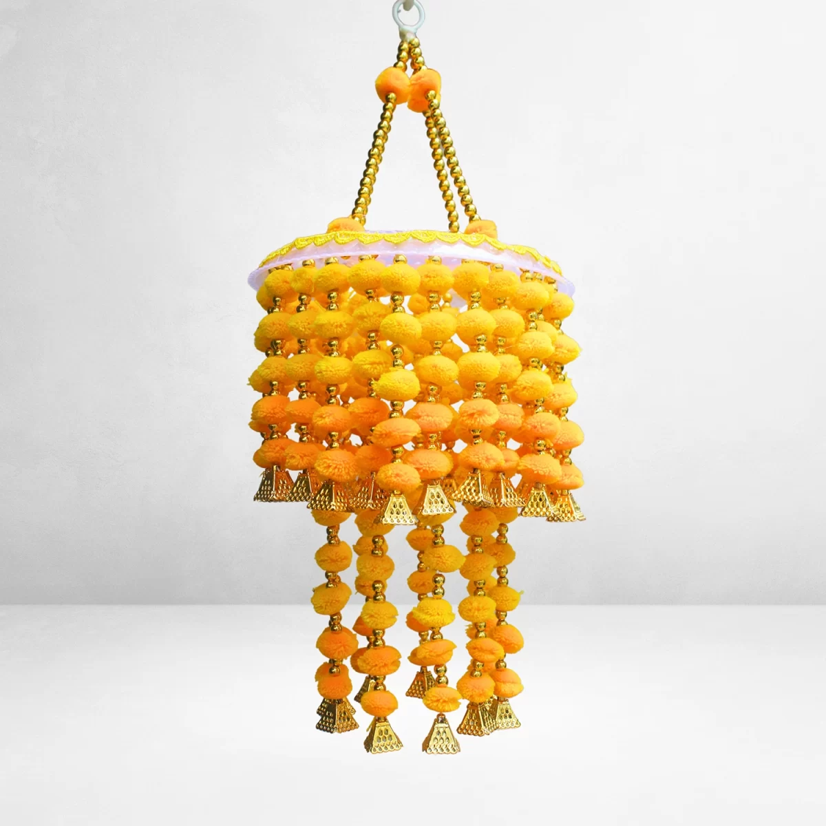 yellow-orange-pom-pom-jhumar