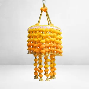 yellow-orange-pom-pom-jhumar