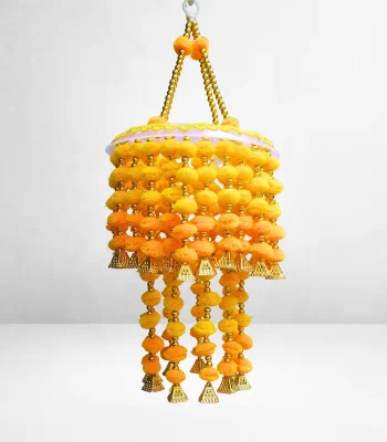 yellow-orange-pom-pom-jhumar