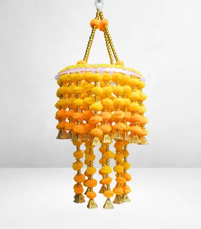 yellow-orange-pom-pom-jhumar