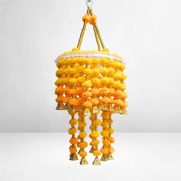 yellow-orange-pom-pom-jhumar