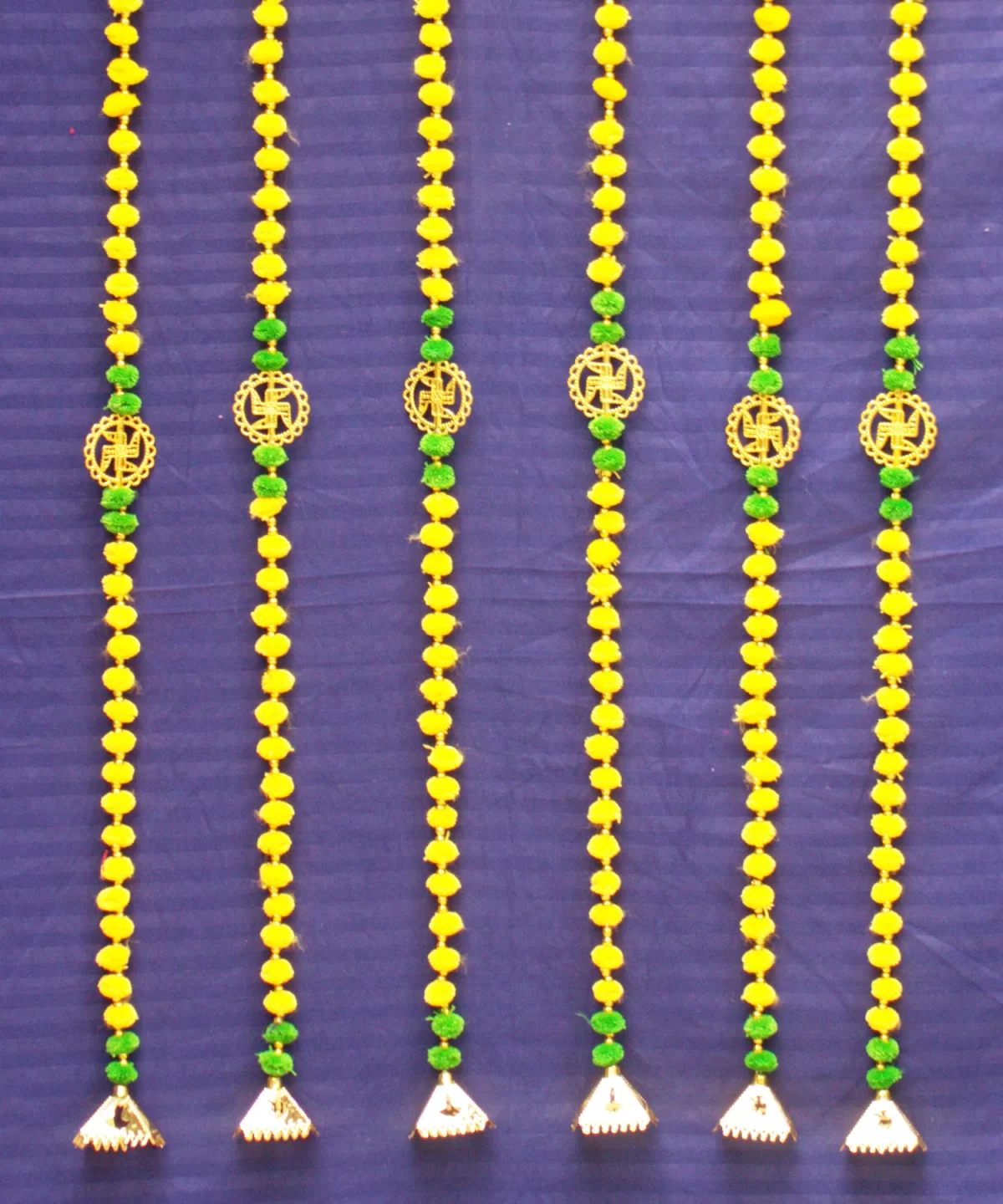 Decorative-Yellow-Green-Beads-Diwali-Latkan