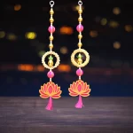pink-lotus-with-gotta-chudi-and-kalash-latkan-for-diwali-decoration