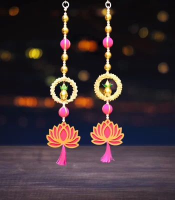 pink-lotus-with-gotta-chudi-and-kalash-latkan-for-diwali-decoration
