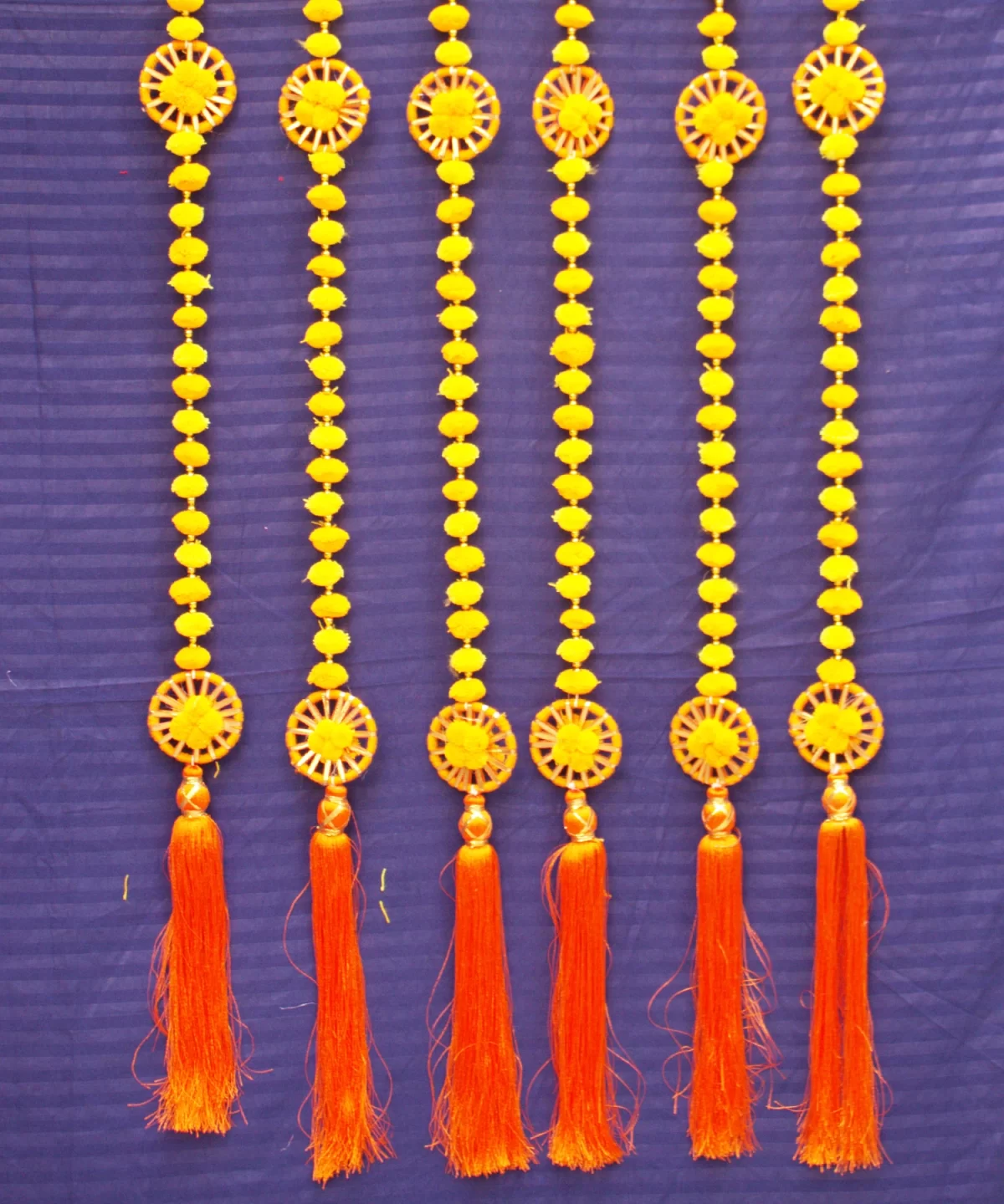 yellow-pompom-diwali-latkan-with-chakra