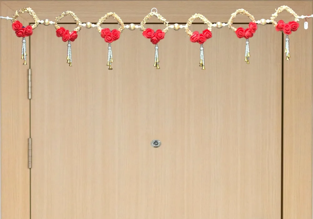 red-rose-pearl-decorative-diwali-toran-and-home-decortion