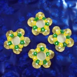 Handmade-Decorative-Pom-Pom-Diya-Holders-–-Set-of-4