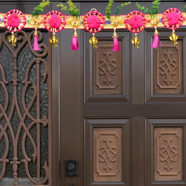 pink-floral-door-toran