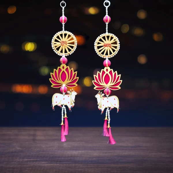 lotus-cow-wall-diwali-latkan