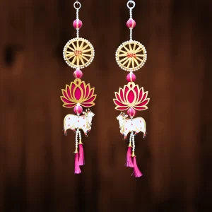 lotus-cow-wall-diwali-latkan-with-shubh-labh