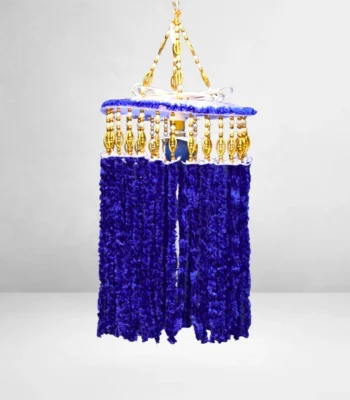 royal-blue-woolen-jhumar-for-home-decoration
