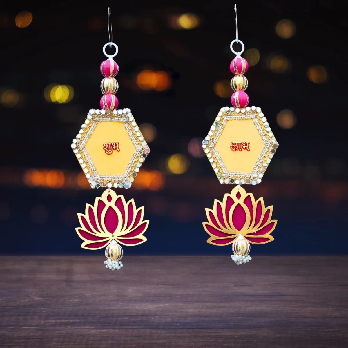 shubh-labh-lotus-hanging-for-festive-diwali-decoration